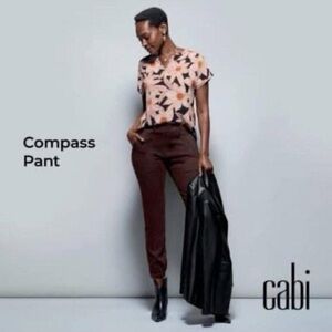 CAbi Women's Dark Brown Ankle Pants